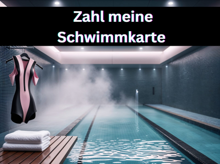 Zahl meine Schwimmkarte